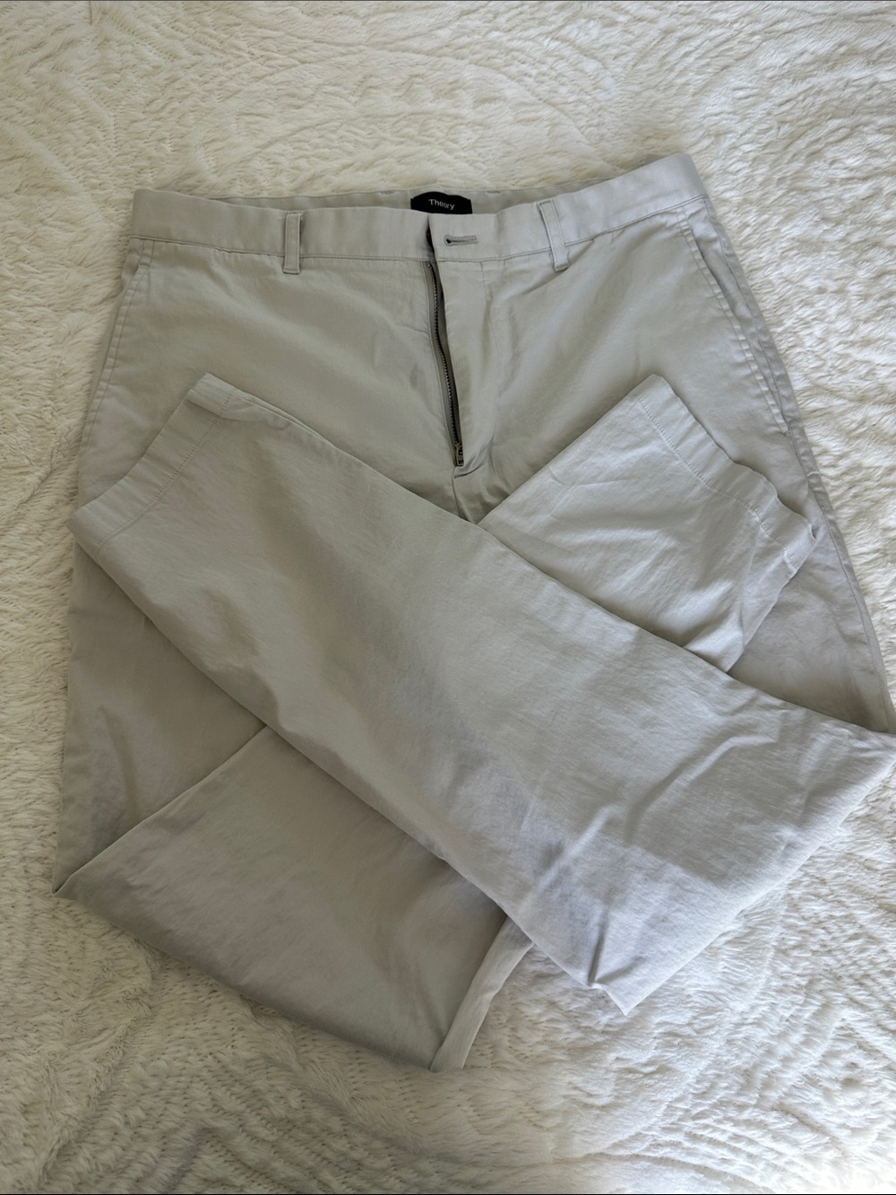 Theory Men's Light Stone Chinos